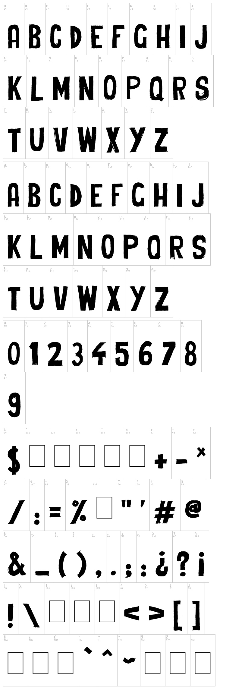 Cheap Potatoes Black font map